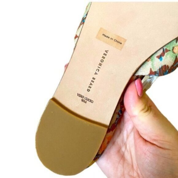 NWT Veronica Beard | Women's Etra Floral Slide Sandal Size 10 - Picture 4 of 7